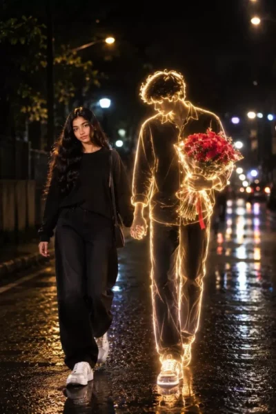 Glowing Soul Partner Photo Editing Prompt 4