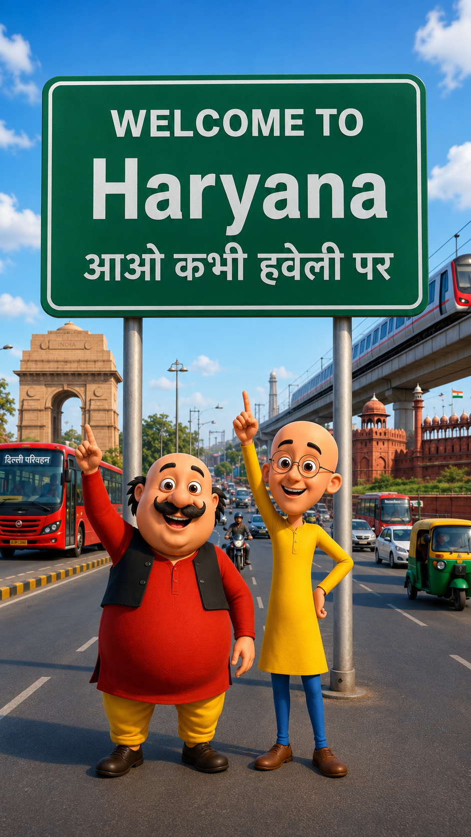 Motu Patlu AI Photo Editing Prompt