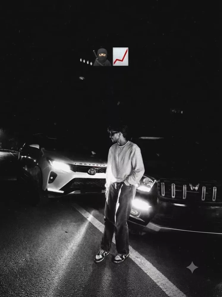 Black and White Car AI Photo Editing Prompt 1