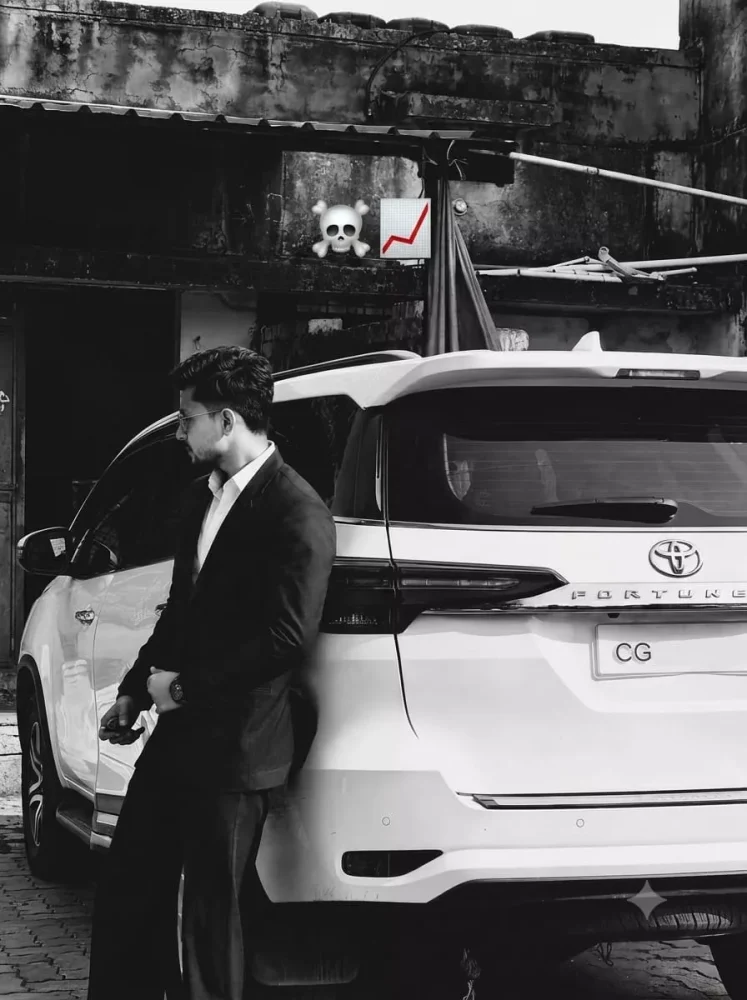 Black and White Car AI Photo Editing Prompt 8