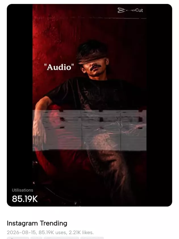 Red Background Dialogue Capcut Template 2