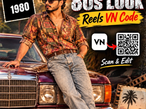 Trending 80s Look Reels Editing With VN Code 2026 Trending 80s Look Reels Editing With VN Code 2026